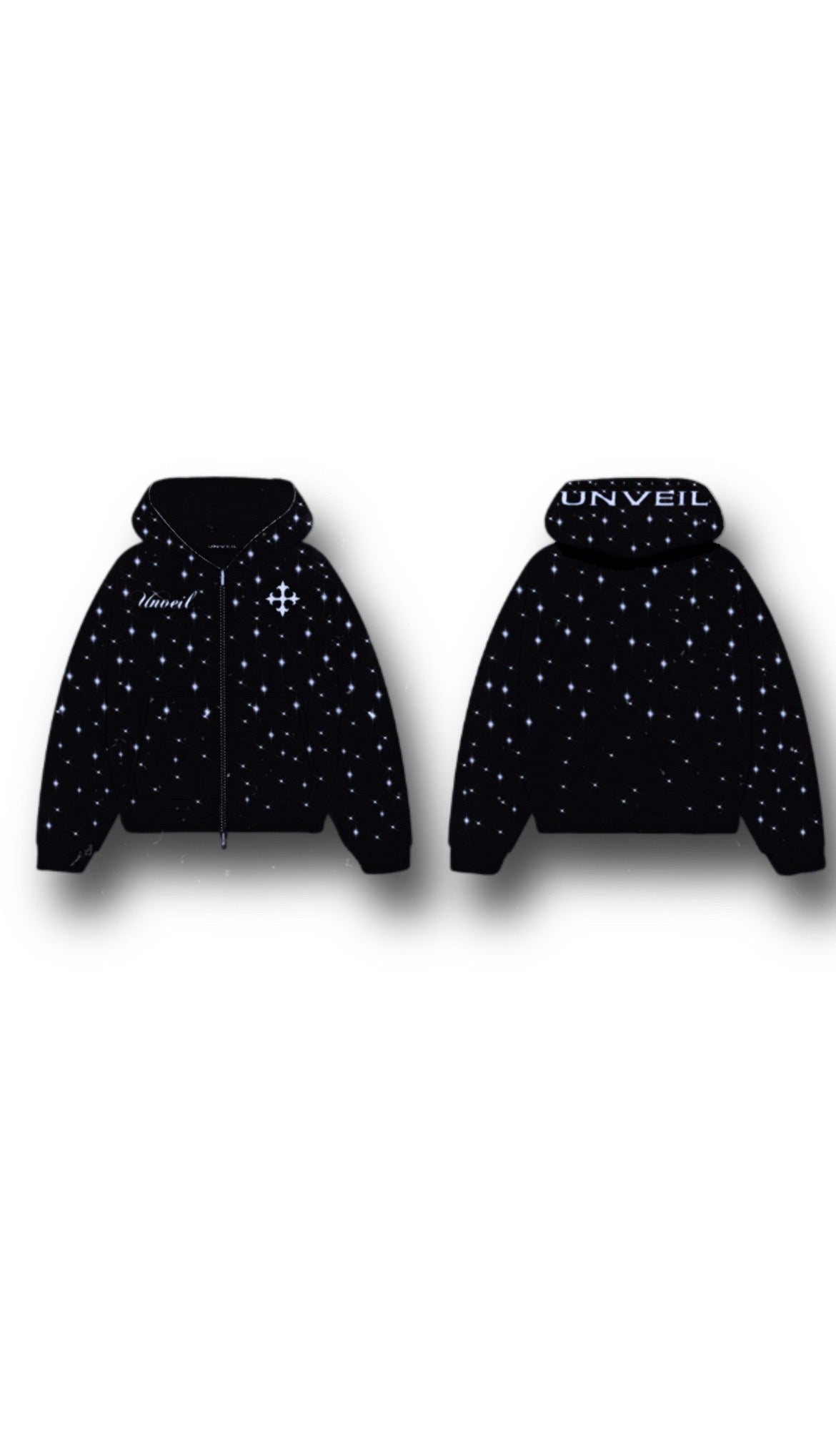 Unveil Crystal Full Zip Hoodie